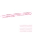 thumbnail image 1 of Plastic Spiral Binding Coils 3/4in, Non Break Rust Resistant Strong Adhesion Reusable Binding Spirals  Page Turning 20Pcs  For A4 A5 Notebook For Students Pink, 1 of 8