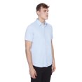 thumbnail image 4 of Dark Black Men's Short Sleeve Button-Down Shirt, 4 of 6