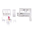 thumbnail image 4 of Milaget 1/25 Traditional Dining Room Furniture Stove Refrigerator Cabinet Set Sand Table, 4 of 8
