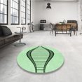 thumbnail image 4 of Ahgly Tapis Rectangulaire Lavable en Machine Intérieur Vert Menthe, 4 Pieds x 6 Pieds, 4 of 7