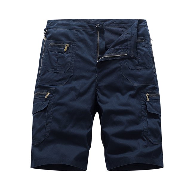 LSLJS Men Casual Fashion Solid Shorts With Multi-pocket Button Zipper Shorts Pants, Mens Shorts Summer Clothes
