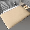 thumbnail image 3 of ABPWLY Water Absorbent Mat Velvet Solid Color Bath Mat Water Absorbent Non Slip Quick Dry Bathroom Living Room Entryway Floor Rug 40x60cm 1pc, 3 of 4