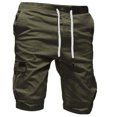 thumbnail image 2 of zanvin Men's Shorts Sport Pure Color Bandage Casual Loose Sweatpants Drawstring Shorts Pants, 2 of 4