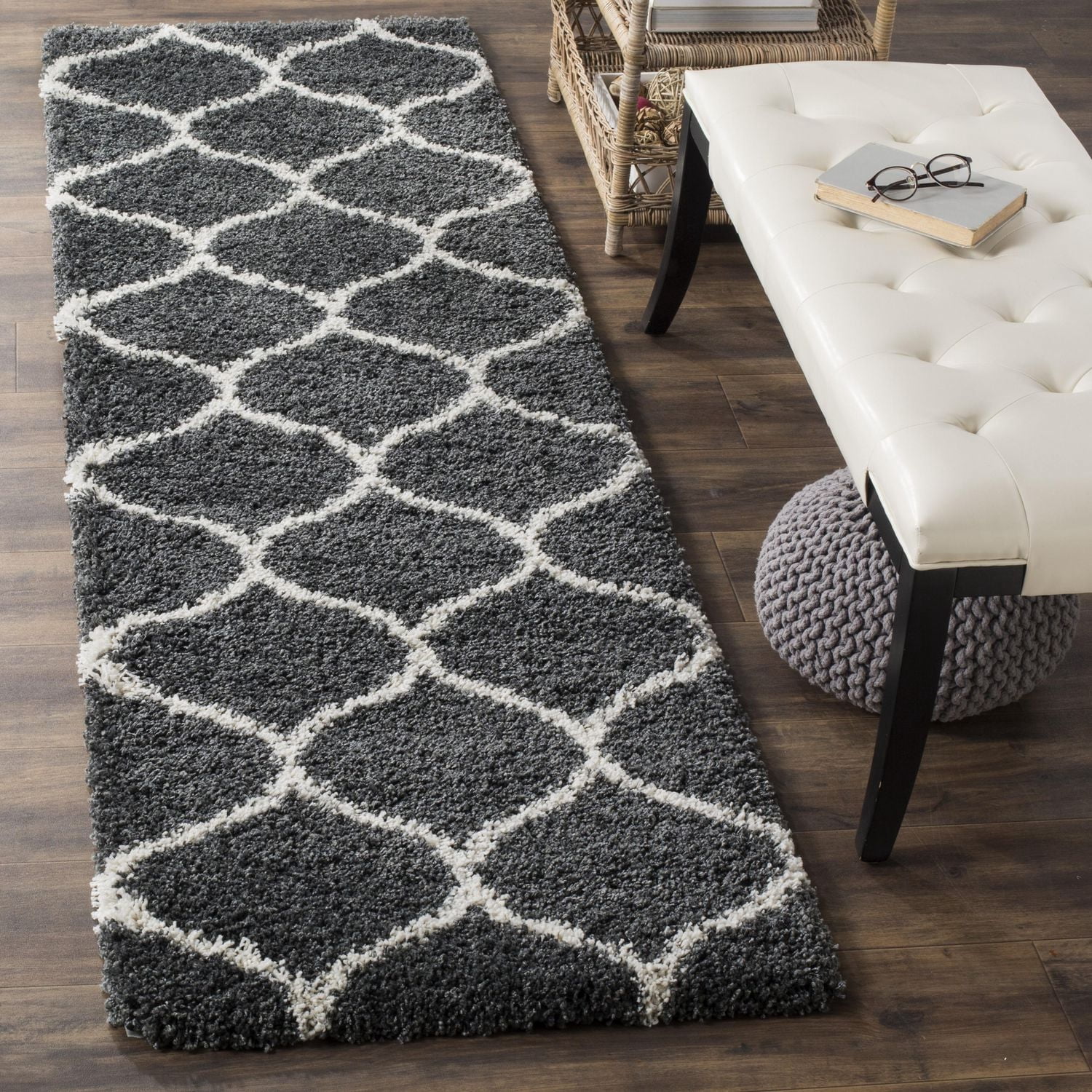 Safavieh Hudson Arline Tapis Géométrique Shag