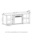 thumbnail image 2 of Pemberly Row Contemporary 60-inch TV Stand with Fireplace in Americano, 2 of 6
