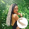 thumbnail image 3 of Extensions de Dreadlocks Double Extrémité Blanche Fibre Haute Température Postiche Unisexe pour Décoration, 3 of 9