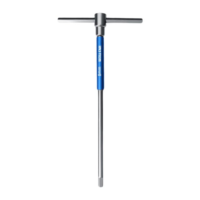 Lipstore T Handle Hex Wrench Set Bike Repair Tool Versatile Hand Tools Professional Steel Nonslip Metric Portable Hex Key Allen Wrench 8mm