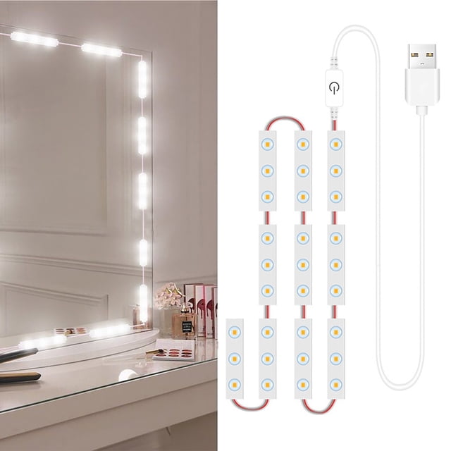 10 PCS LED Makeup Mirror Lights Dimmable Touch Control Vanity Mirror Lights Bathroom Mirror Light