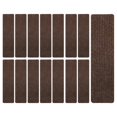 thumbnail image 3 of DOLITY 15 Pieces Non Skid Rug Stair Mats Stairs Step Treads Indoor Stair Runners Coffee, 3 of 9