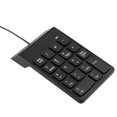 thumbnail image 2 of axGear USB Numeric Keypad Number Keyboard Pad Wired Plam Size 18 Keys Black, 2 of 6