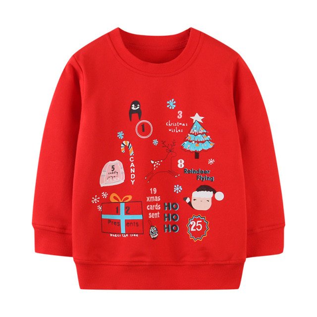 AAMILIFE Chandails en Molleton pour Filles Imprimé Dessin Animé Décontracté Chandail Ample