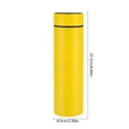 thumbnail image 3 of Yellow Yellow 500Ml Stainless Steel Smart Thermo Cup With Real-Time Temperature Display Lid Includes Strainer And Anti-Skid Design, 3 of 6