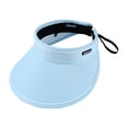 thumbnail image 2 of Sun Hat Sun Protection Sunshade Outdoor Travel Riding Beach Empty Sun Hat , Can Adjustment Fit Visor,With Sweatband, 2 of 8