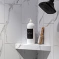 thumbnail image 4 of PALISADE Vinyl Waterproof Corner Shower Shelf Carrara Marble / Urban Glacier, 4 of 7