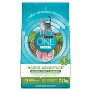 Purina ONE +Plus Indoor Advantage Turkey, Dry Cat Food 7.2kg