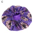 thumbnail image 2 of Cap Large Sleep Hat Women African Floral Print  Cap Double Layer Wide Band Sleep Makeup Bonnet, 2 of 6