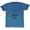 thumbnail image 1 of Jaws Bigger Pacific Blue Heather Adult T-Shirt, 1 of 1