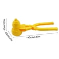 thumbnail image 3 of Snowman Shaped Snow Clip Portable Snow Sand Snowball Maker Clip Sand Clamp Winter Snow Sand Kit Snowballs Outdoor Kids Activity Set Snow Bricks Activity Bags for Kids Snowball Pasta Board with, 3 of 4