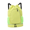 thumbnail image 3 of jinwen Badminton Racket Bag Decor Basketball Bag for Camping Gym Outdoor Activities Green, 3 of 9