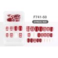thumbnail image 2 of ziyahi False Nail Wearable Perfect Matching Simple to Wear No Irritating Odor Fake Fingernail Breathable Press Type Adjustable Paster Type 16 Type 2 F741 1Set, 2 of 6