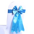 thumbnail image 1 of Elastic Bowknot Chair Cover Sashes Mercerized leather Anti-wrinkle Ribbon Chair Band Wedding Decor, 1 of 1