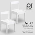 thumbnail image 2 of PJ Wood Chaise avec Barre Supérieure et Soutien Dorsal pour 1 à 5 Ans (Ensemble de 2), 2 of 9
