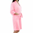 thumbnail image 3 of Unique Bargains Women's 3/4 Sleeve Kimono Robe Waffle Bathrobe with Pockets, 3 of 7