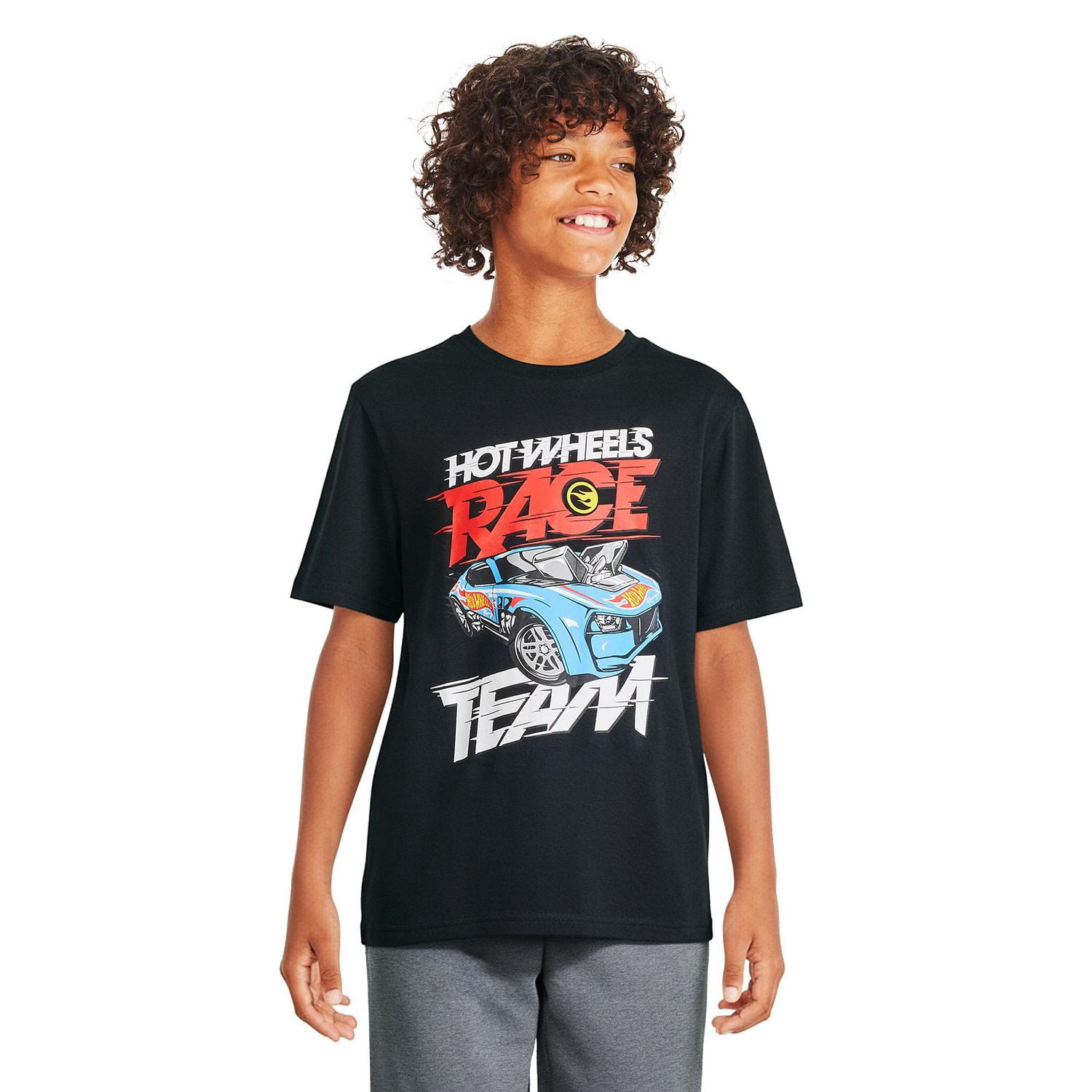 T-shirt à imprimé graphique Hot Wheels pour garçons