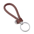 thumbnail image 1 of lionlar Father's Day Gift Dad Gifts from Son Daughter Simple PU Key Rings Car Keychain coffee, 1 of 9
