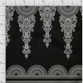 thumbnail image 1 of Soimoi Silk Fabric Floral & Semi Mandala Panel Print Fabric by Yard 42 Inch Wide, 1 of 3