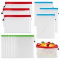 thumbnail image 3 of Hinati Clearance Lightning 5Pcs Reusable Produce Bags Washable Vegetable Storage Bags Kitchen Food Storage Clear Bags, Disposable Plastic Storage Bags Plastic Wrap Organizer for Kitchen Drawer, 3 of 8