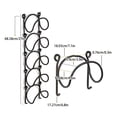 thumbnail image 2 of WIFKLSIIPG Towel Racks for Bathroom Wall Mounted Metal Rack with Hooks Towel Shelf Towel Holder for Bath, 2 of 5