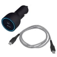 thumbnail image 3 of onn. Fast Charge USB and USB-C 3 FT. Dual-Port Car Charging Kit with 20W Power Delivery, 3 of 4
