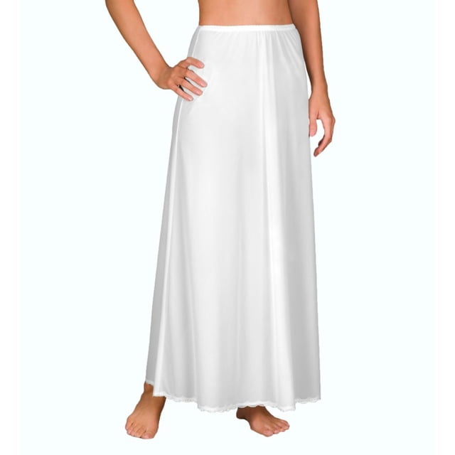 Combinaison Demi-Évasée Shadowline 4711638 pour Femmes, 38 Po de Long (Blanc 2X)