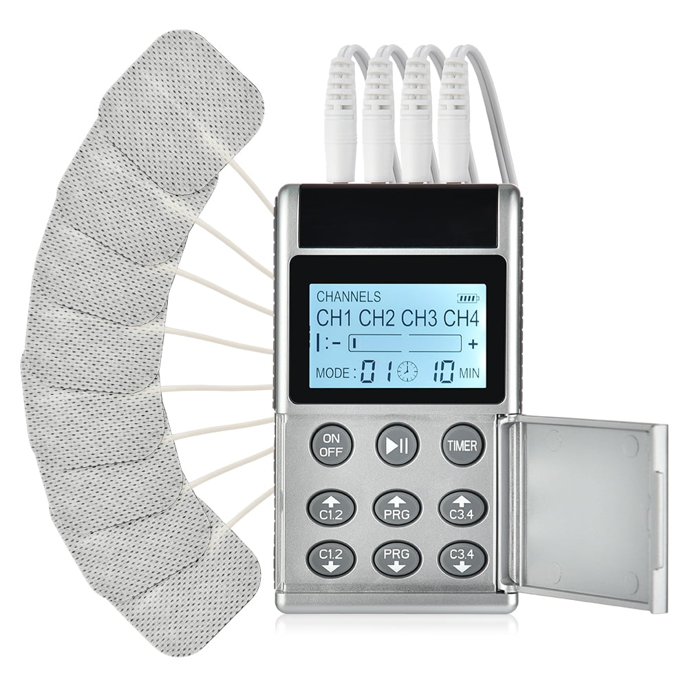 15 Mode Electric TENS Muscle Stimulator EMS Acupuncture Physiotherapy Pulse Full Body Massager Cervical Neck Back Relief Fatigue (15 Modes)