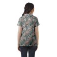thumbnail image 4 of Moomaya Chemise Tunique Style Enveloppant pour Femmes en Coton Décontracté Col Classique Boutonné, 4 of 6