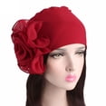 thumbnail image 2 of Lot de 2 (Rouge 1 Pcs et Orange 1 Pcs) Multipack Casquette de Course Hommes Casquette Chapeau Turban Pile Casquette de Course Fleurs Femmes Grande Casquette Rétro Casquette Dames Casquettes de Baseball, 2 of 6