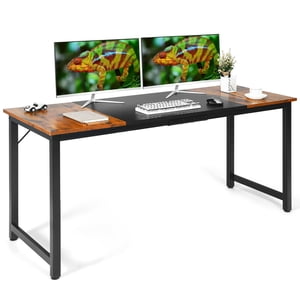 Gymax 63'' Grand bureau informatique écriture poste de travail conférence table home office
