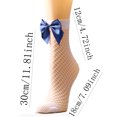 thumbnail image 3 of CEHVOM Women Mesh Breathability Big Bow Net Socks Short Fishnet Thin Socks Stockings, 3 of 6