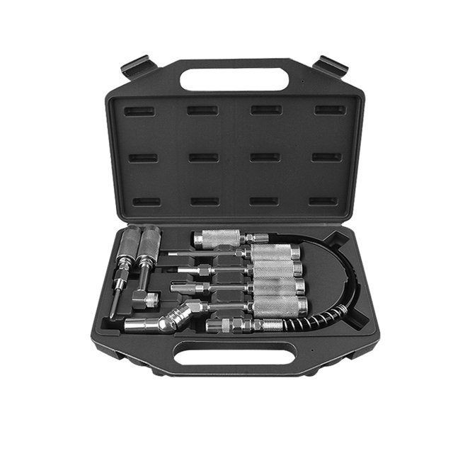 Amdohai 7 PCS Jeu d'accessoires de machine à graisse pneumatique Set d'outils de machine avec boîte de stockage