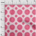 thumbnail image 2 of oneOone Viscose Chiffon Magenta Fabric Fruits Lemon Slice Craft Projects Decor Fabric Printed By The Yard 42 Inch Wide, 2 of 4