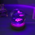 thumbnail image 3 of 3d Glowing Crystal Ball Night Light Ornament Creative Coloful Night Scene Lamp With Base For Home Decor Gift, 3 of 9