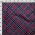 thumbnail image 3 of oneOone Silk Tabby Fabric Tartan Check Print Sewing Fabric BTY 42 Inch Wide, 3 of 4