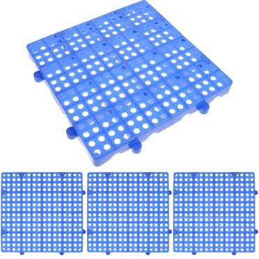OUNONA Carreaux de Drainage en Plastique pour Patio Extérieur, Conception Emboîtable 11.8x11.8x1.2 Po