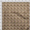 thumbnail image 4 of oneOone Viscose Chiffon Brown Fabric Abstracts Craft Projects Decor Fabric Printed By The Yard 42 Inch Wide, 4 of 5