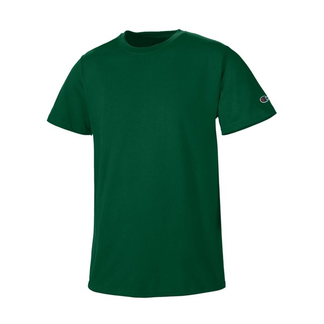 Champion Mens Basic Tee, S, Dark Green