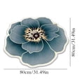 thumbnail image 3 of TIMIFIS Bathroom Rugs Plain Flower Shape Easy Care Living Room Carpet Large Area Washable Bedroom Carpet Washable Home Absorbent Carpet Bath Mat, 3 of 6