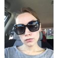 thumbnail image 3 of FEISEDY Polarized Women Square Sunglasses Sparkling Composite Shiny Frame B2289, 3 of 5