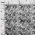 thumbnail image 2 of oneOone Polyester Spandex Gray Fabric Abstract Floral Craft Projects Decor Fabric Printed By The Yard 56 Inch Wide, 2 of 4