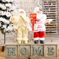 thumbnail image 3 of Décorations de Fête de Noël Adorables Support Poupée Père Noël Ornement Cadeau, 3 of 8